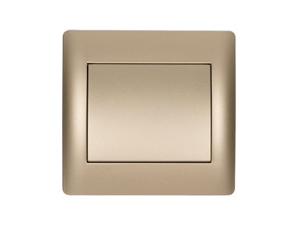 RYTMOVÝ JEDNOBUTTONOVÝ KŘÍŽOVÝ SPÍNAČ ŠAMPAŇ METALICKÁ