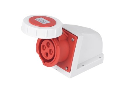 pevná průmyslová zásuvka HTN-1241 32A IP67 3P+E 400V