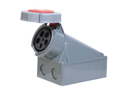 Pevná průmyslová zásuvka HTN-1351 63A IP67 3P+N+E 400V