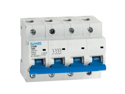 MINIATURNÍ JISTIČ C100M 4P 100A KŘIVKA C