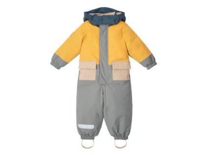 LEOKID Zimní kombinéza Color Block Yellow Mellow vel. (Varianta 9 - 12 měsíců (vel. 74))