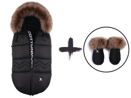 Set zimní fusak NORTH YUKON s rukavicemi Moose, Black