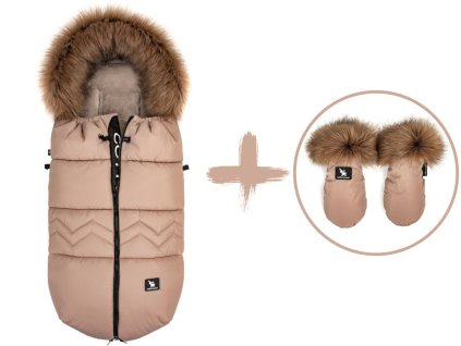 Set zimní fusak NORTH YUKON s rukavicemi Moose, Camel