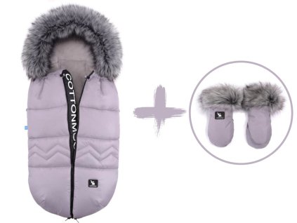 Set zimní fusak NORTH YUKON s rukavicemi Moose, Grey,světle šedý