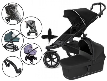 Kočárek Thule Urban Glide 3 s korbou a UNI příslušenstvím