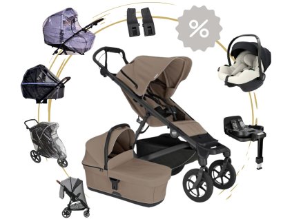 Akční MAXI set Thule Urban Glide 4-WHEEL UNI s autosedačkou PIXEL PRO