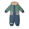 LEOKID Zimní kombinéza Color Block Blue Shade vel. (Velikost 9 - 12 měsíců (vel. 74))