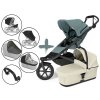 Kočárek Thule Urban Glide 3 s korbou Beige a příslušenstvím, Mid blue