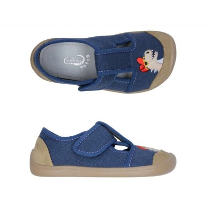 Chlapčenské barefoot papučky - Modrá (Veľkosť 32)