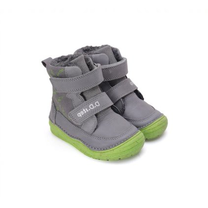 Chlapčenské zimné čižmy D.D.STEP - Sivá (Veľkosť 31)