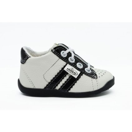 Celokožená obuv pre prvé kroky WANDA - Biela (Veľkosť 17)