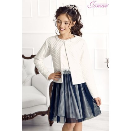 Luxusný kabátik - Biela (Veľkosť 92)