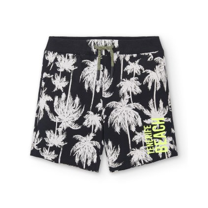 Chlapčenské bavlnené krátke nohavice - Čierna (Veľkosť 128)