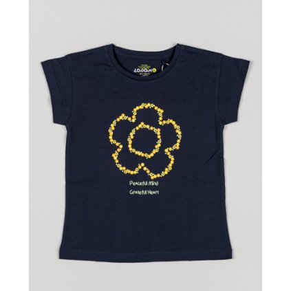 Dievčenské tričko s krátkym rukávom - Modrá (Veľkosť 98)