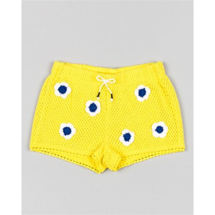 Dievčenské krátke nohavice-letné - Žltá (Veľkosť 122)