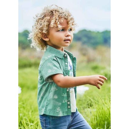 MAYORAL chlapčenská košeľa s krátkym rukávom - Mnohofarebné (Veľkosť 92)