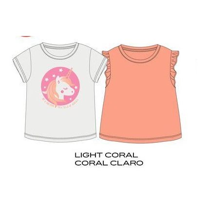 Dievčenské tričká 2 pack - Oranžová (Veľkosť 152)