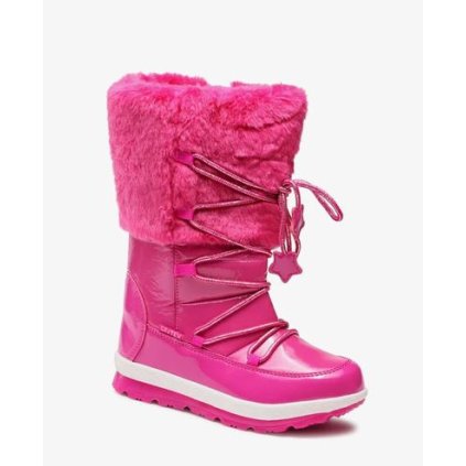 Dievčenské zimné snehule Garvalin - Cyklámenová (Veľkosť 24)