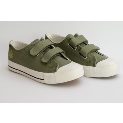 Detské plátenky - Khaki (Veľkosť 35)