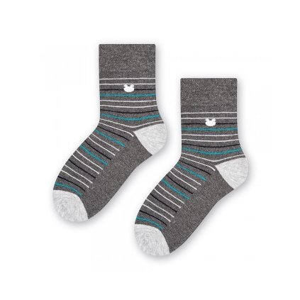 Chlapčenské ponožky (Veľkosť 29-31, Farba Sivá)