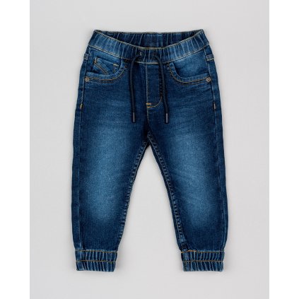 Detské rifle na gumičku   slim - Modrá (Veľkosť 152)