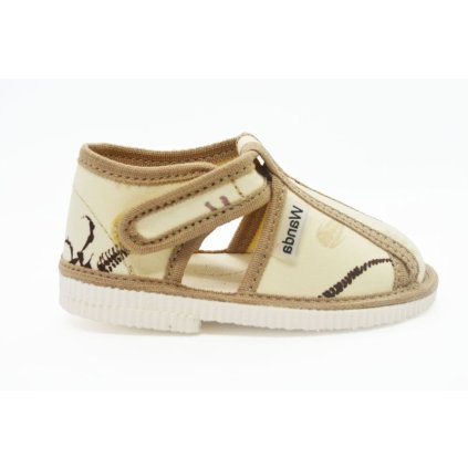 Chlapčenské prezúvky WANDA Raptor - Béžová (Veľkosť 23)