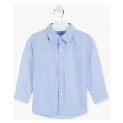 Chlapčenská košeľa dlhý rukáv - Modrá (Veľkosť 140)