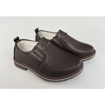 Chlapčenské elegantné poltopánky - Hnedá (Veľkosť 29)