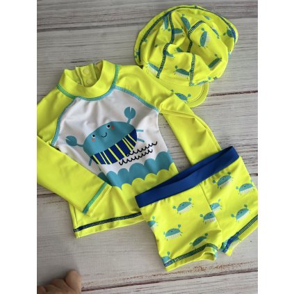 Chlapčenský letný klobúk s UV filtrom - Žltá (Veľkosť 68)