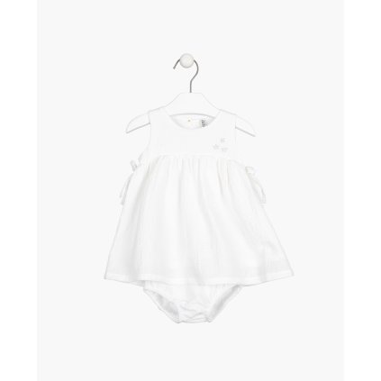 Dievčenské baby letné šaty - Biela (Veľkosť 92)