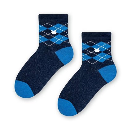 Chlapčenské ponožky (Veľkosť 29-31, Farba Modrá)