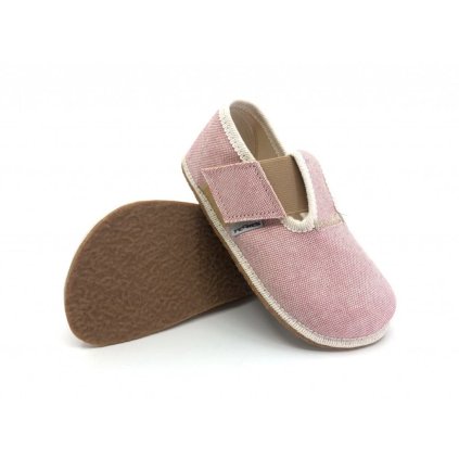 Udržateľné barefoot papuče PEGRES - Ružová (Veľkosť 32)