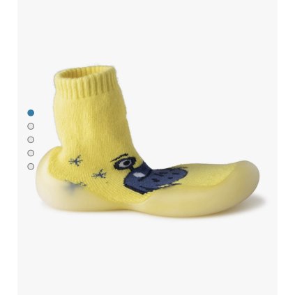 Ponožková barefoot obuv - Žltá (Veľkosť 24/25)