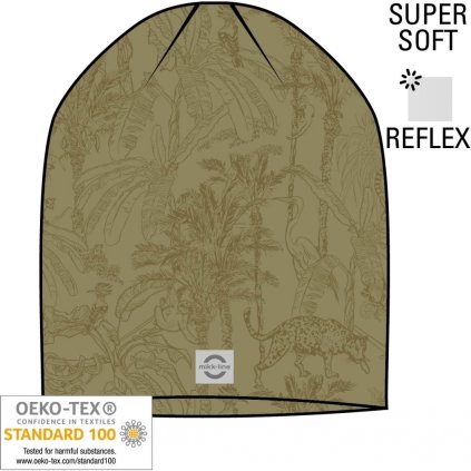 Dievčenská bavlnená čiapka MIKK-LINE - Zelená (Veľkosť 122/128)