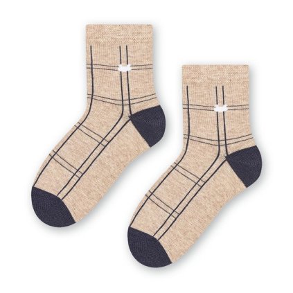 Chlapčenské ponožky (Veľkosť 29-31, Farba Béžová)