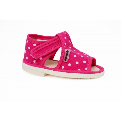 Dievčenské prezúvky WANDA TEREZKA - Cyklámenová (Veľkosť 17)