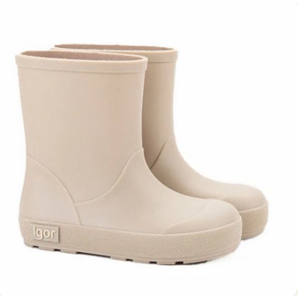 Detské barefoot gumáky IGOR (Veľkosť 29, Farba Béžová)