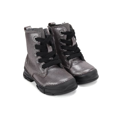 Dievčenské zimné čižmy D.D.STEP (Veľkosť 33, Farba Sivá)
