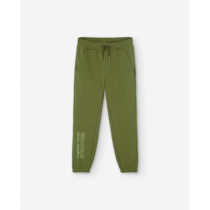 Bavlnené nohavice- tepláky chlapčenské (Veľkosť 104, Farba Zelená)