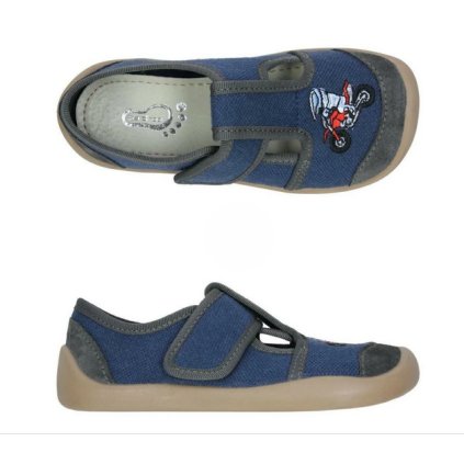 Chlapčenské barefoot papučky - Modrá (Veľkosť 31)