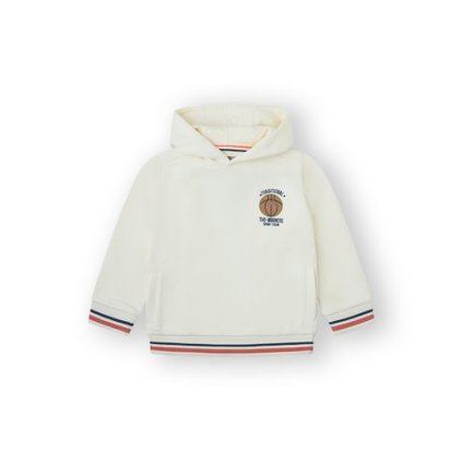 Chlapčenská mikina s kapucňou - Cream (Veľkosť 158)