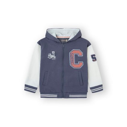 Chlapčenská mikina s kapucňou - Modrá (Veľkosť 158)