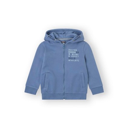 Chlapčenská mikina s kapucňou - Modrá (Veľkosť 158)
