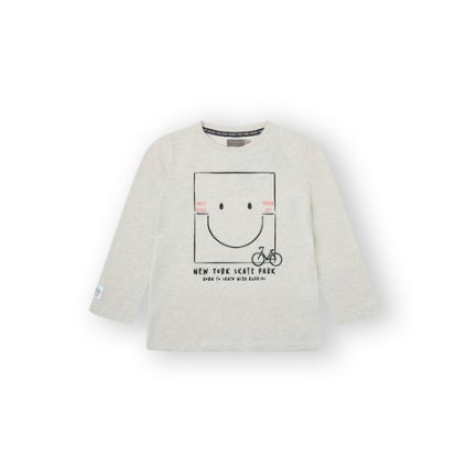 Chlapčenské tričko dlhý rukáv - Cream (Veľkosť 158)