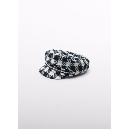 ABEL&LULA exkluzívna dievčenská čiapka - Bieločierna (Veľkosť 51)