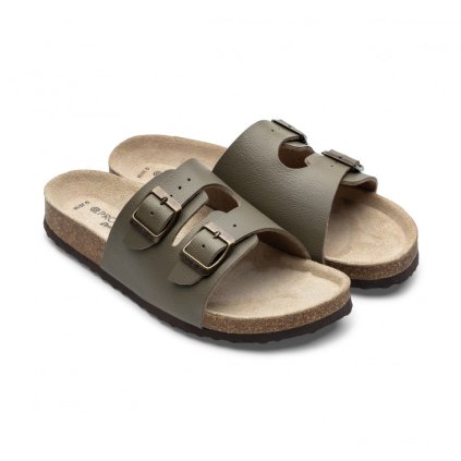 Zdravotné detské šľapky PROTETIKA - Khaki (Veľkosť 38)