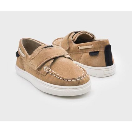 MAYORAL kožené chlapčenské mokasíny - Béžová (Veľkosť 30)