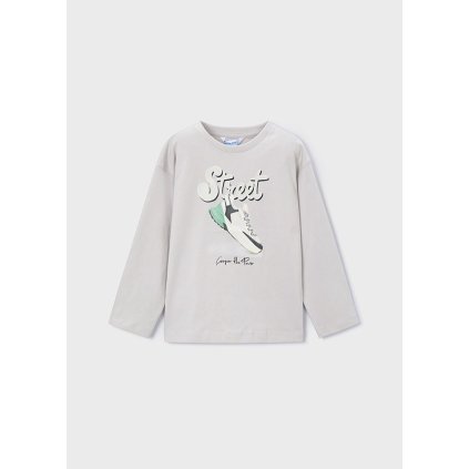MAYORAL chlapčenské tričko s dlhým rukávom - Sivá (Veľkosť 140)