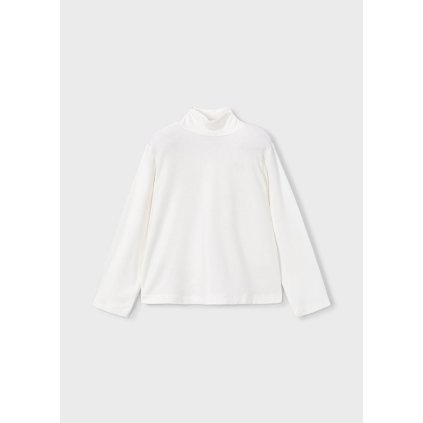 MAYORAL dievčenský bavlnený rolák - Biela (Veľkosť 140)