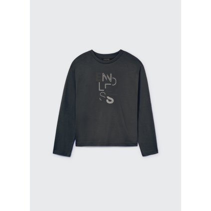 MAYORAL chlapčenské basic tričko - Čierna (Veľkosť 158)